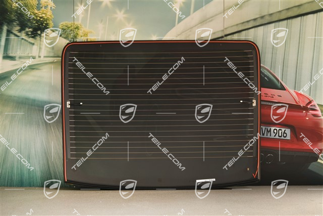 Rear window, heated, dark tinted w/o rear wiper package