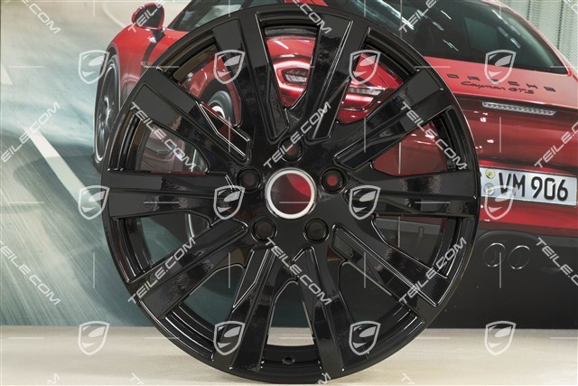 20" Felga Taycan Tequipment Design, 9J x 20 ET54, czarny wysoki połysk