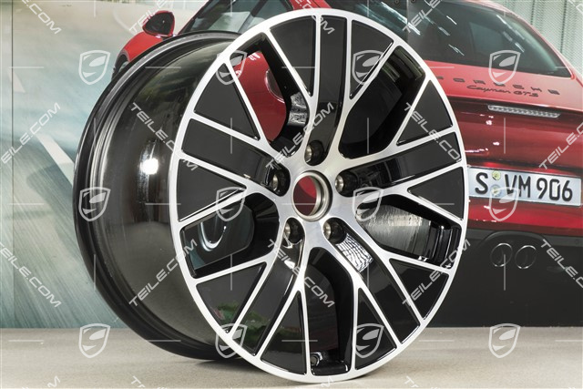 20-inch wheel rim Taycan Turbo Aero, 11J x 20 ET60, black high gloss + glossy surface