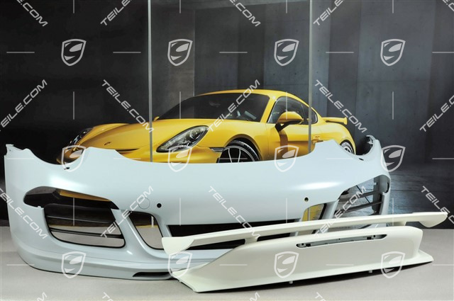 Aero Kit Cup Stoßstange vorne + Aero Kit CUP Frontspoiler + Heckspoiler mit Flügel, mit Löcher für Scheinwerferreinigungsanlage und ParkAssistant (PDC)