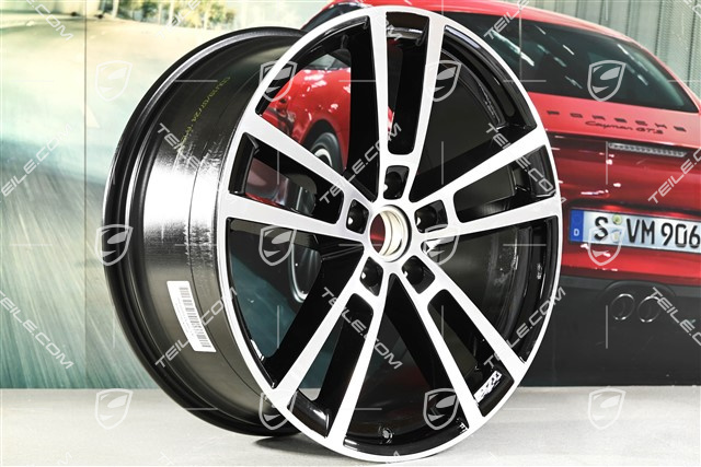 22" Felga Sport Design, 10J x 22 ET48, czarny wysoki połysk