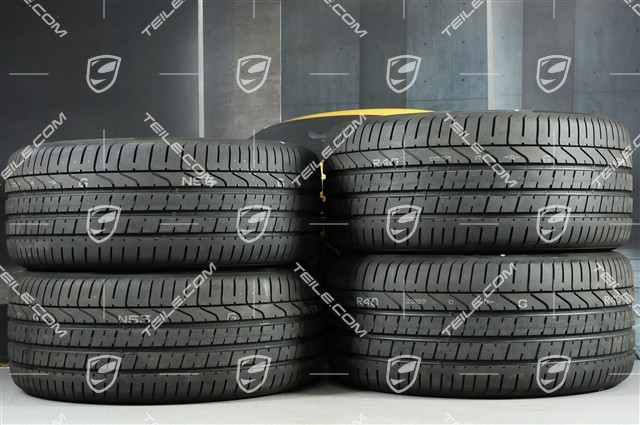 21" Cayenne RS Spyder Sommerräder Satz, Felgen 9,5J x 21 ET46 + NEUE 11,0J x 21 ET49 + Pirelli P Zero Sommerreifen 285/40 R21 + 315/35 R21
