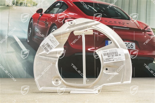 Front axle disc brake protective plate, PCCB, R