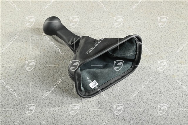 Schaltknopf, Schaltmanschette Leder Schwarz