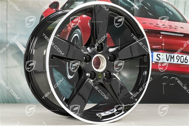 19" Felge Cayman S, 9,5J x 19 ET45, Felgenstern in Schwarz