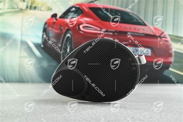 Cabrio, Lautsprecher, Hinten, Satinschwarz, R