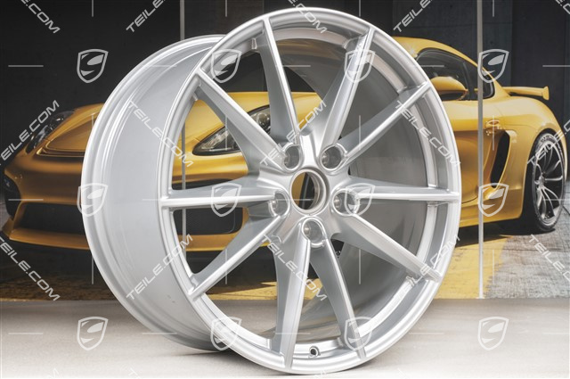 21" Felge Carrera S, 11J x 21 ET66, Brilliantchromlack