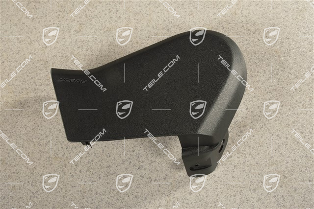 Front seat trim cover, outer, Black, L