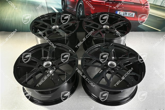 21" Felgensatz Cross Turismo Design, 9,5J x 21 ET60 + 11,5J x 21 ET66, schwarz hochglanz