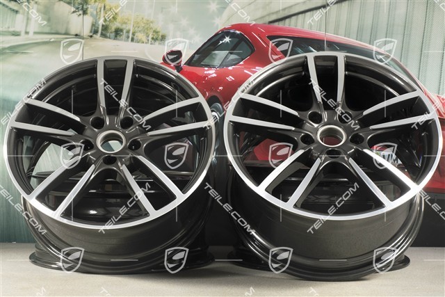 20" Cayenne Sport Felgensatz, 10,5J x 20 ET55 + 9J x 20 ET50, Titan