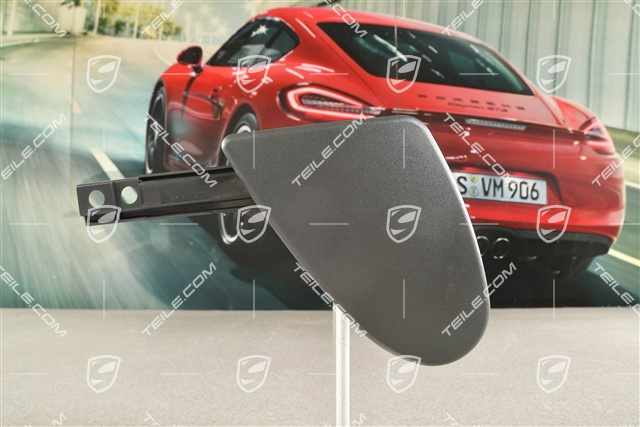 Osłona zawiasu siedzenia, czarno-szara, R