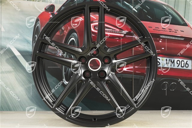 20" Felge "Macan Turbo", 10J x 20 ET19, CMS, schwarz seidenmatt