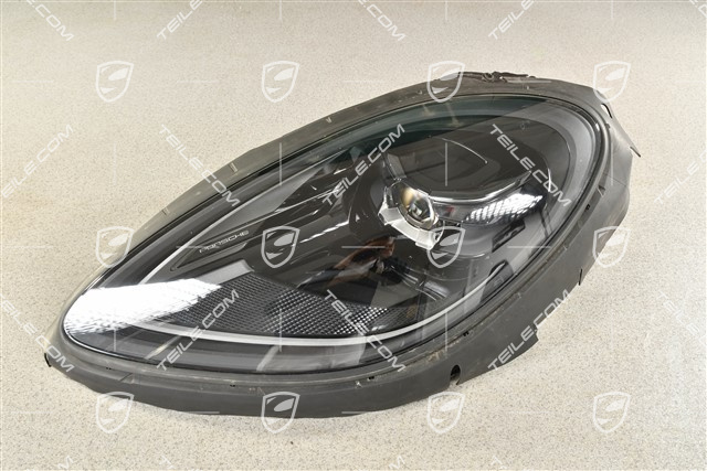 LED-Scheinwerfer, schwarz, Glas zerkratzt / Streifen im Scheinwerfer, L