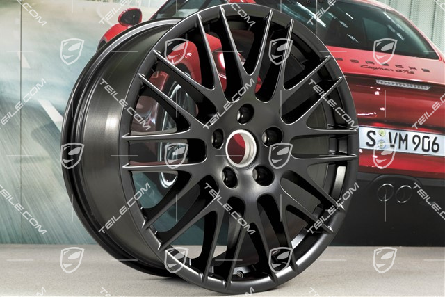 20" Felge RS Spyder Design, 9J x 20 ET57, Schwarz Seidenmatt