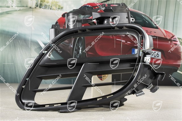 Side ventilation grille / retaining frame, black, Diesel, L