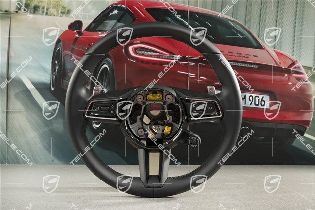 Multifunction steering wheel, PDK, Sport Chrono Plus, Black