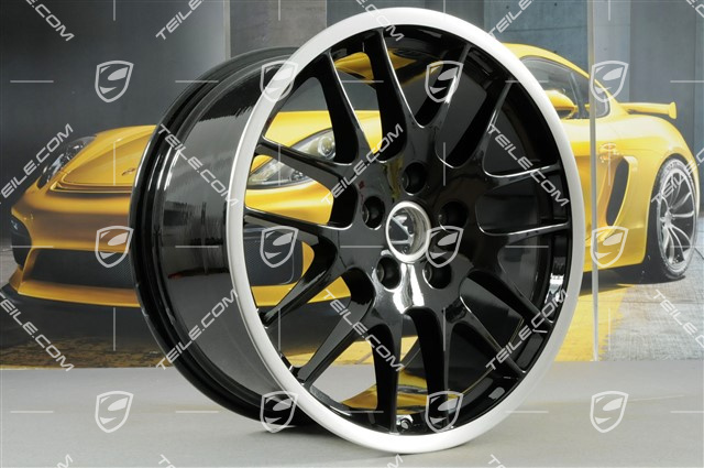 20" Felgensatz RS Spyder, 9,5J x 20 ET65 + 10,5J x 20 ET65, für Winterreifen geeignet, schwarz hochglanz + silber