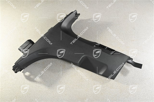 Verkleidung, B-Säule mit Luftdüse , Unten, Schwarz, L