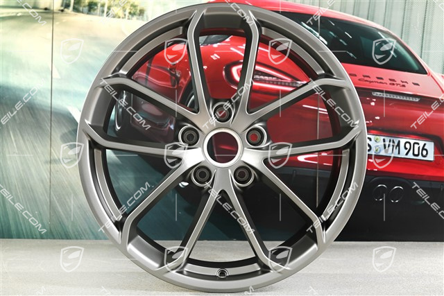 20-inch GT4 wheel rim, 8,5J x 20 ET61, Platinum satin matt