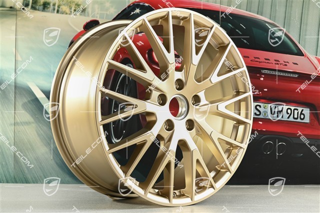 21-inch wheel rim set Panamera Exclusive Design, 9,5J x 21 ET71 + 11,5J x 21 ET69, neodyme
