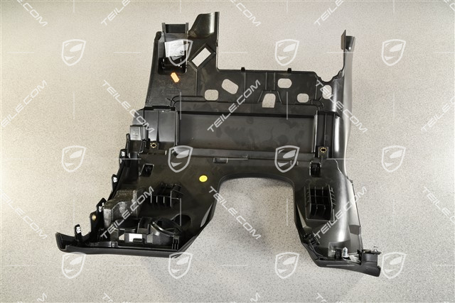 Dolna część deski rozdzielczej, Skóra, Czarna