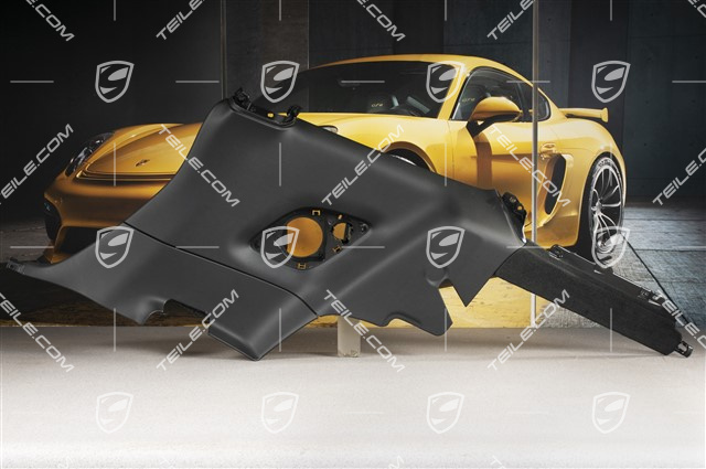 Seitenwandverkleidung, hinten, Kunstleder, Schwarz, Coupe, R