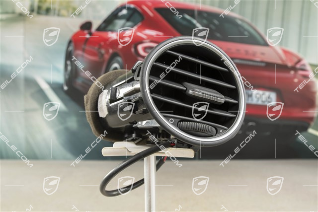 Luftdüse, Schwarz/Galvanosilber