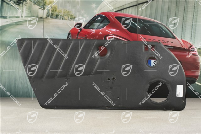 Tuerverkleidung, Kunstleder, Schwarz, L