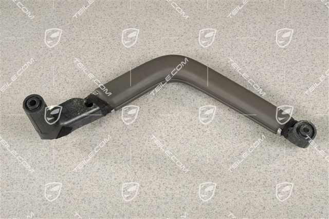 Uchwyt / rączka tapicerki drzwi, Skóra, Agate grey, Przód = tył, R