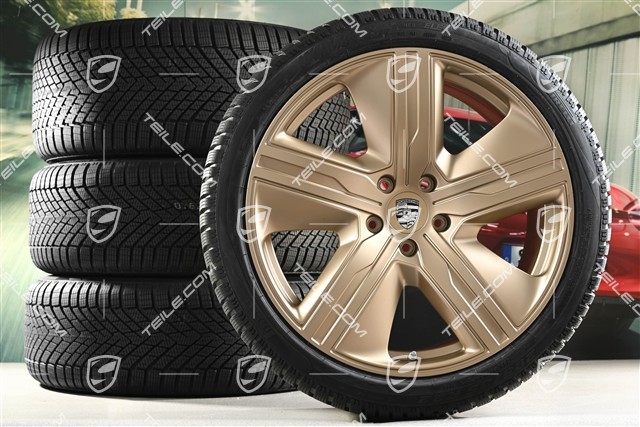 22-inch Macan Exclusive Design winter wheel set, rims 9J x 22 ET29 + 11J x 22 ET47 + Pirelli winter tyres 255/40 R22 + 295/35 R22, neodyme