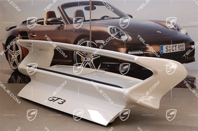 GT3 Engine lid set incl. spoiler (wing), air scoop L+R, grille L+R, lip spoiler and all small pieces