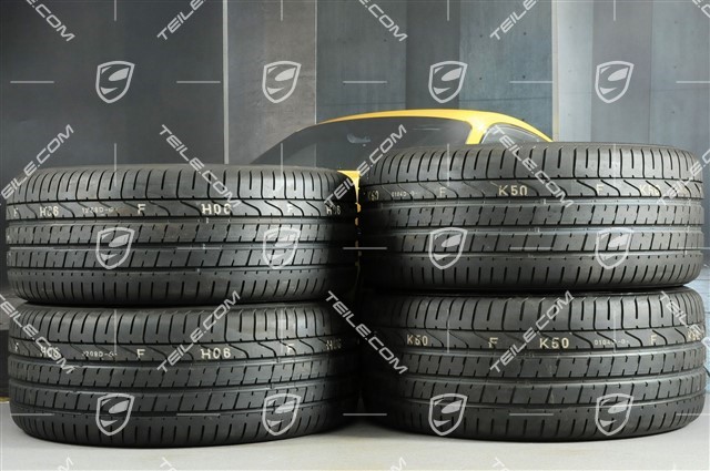 21" "Sport Classic" czane (wysoki połysk) koła letnie komplet, felgi 9J x 21 ET26 + 10J x 21 ET19, opony Pirelli PZero 265/40 R 21 + 295/35 R 21, z czujnikami ciśn.