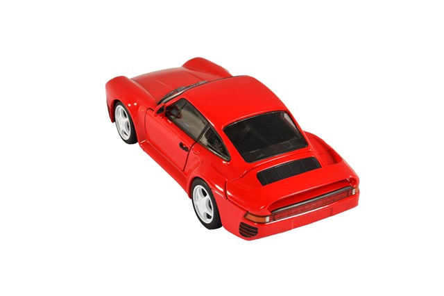 Porsche 959 1986, indischrot, Welly, Maßstab 1:24