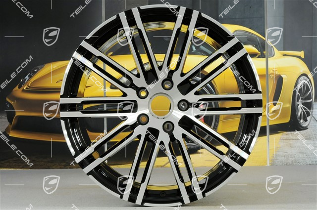21-inch rims set Turbo III, facelift, 10J x 21 ET50, black high gloss