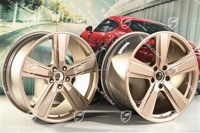 22-inch wheel rim set Cayenne Exclusive Design Sport, 10J x 22 ET48 +11,5J x 22 ET61, neodyme