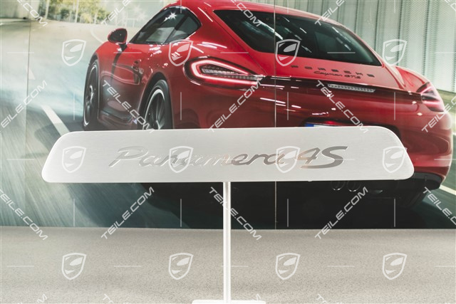 Blende, Einstiegleiste, Vorn, Aluminium, "Panamera 4"