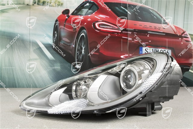 Xenon-Scheinwerfer, komplett, ohne Steuergerät und Xenonbirne D1S, ohne Kurvenlicht, L