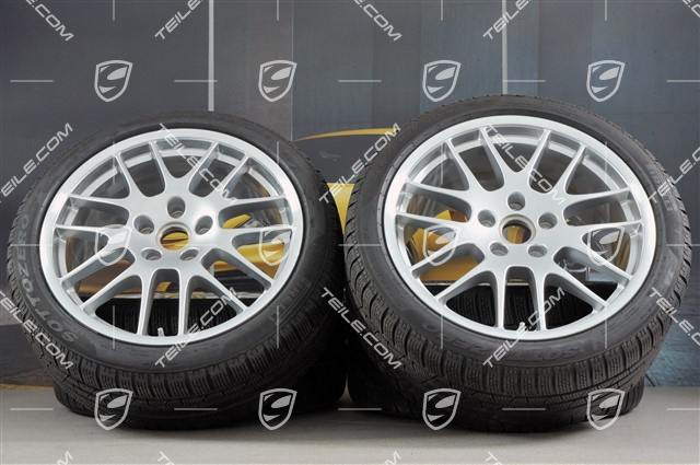 20" Komplet kół zimowych RS Spyder, felgi 9,5J x 20 ET65 + 10,5J x 20 ET65 + opony zimowe Pirelli 255/40 R20 + 285/35 R20, z czujnikami ciśnienia