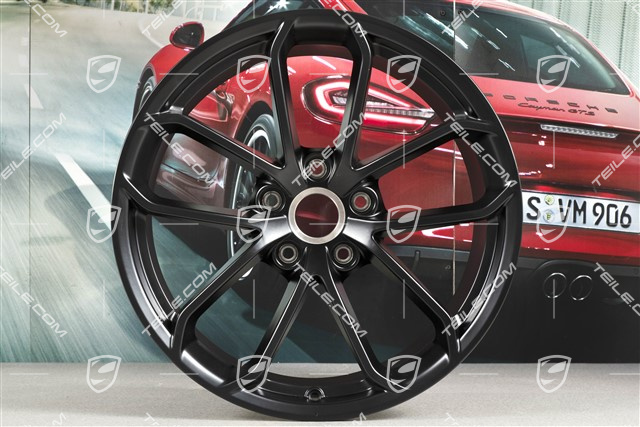 20-inch GT4 wheel rim, 11J x 20 ET50, black satin matt