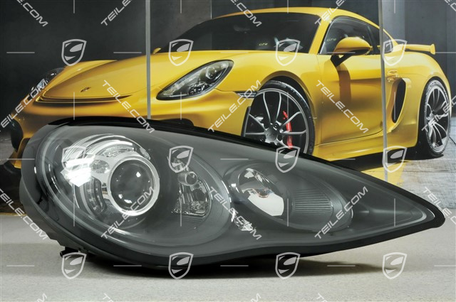 Xenon headlight, bi-xenon, Turbo, black, R