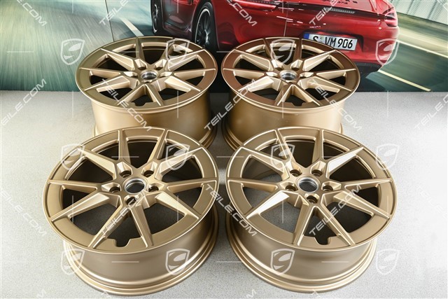 20"+21" 911 zestaw felg lekkiej konstrukcji Carrera, felgi 8,5J x 20 ET50 + 11,5J x 21 ET79, bez opon, Neodyme