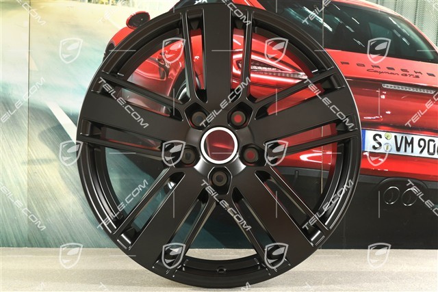 20-inch wheel rim set Panamera Design 2, 9,5J x 20 ET71 + 11,5J x 20 ET68, black satin matt