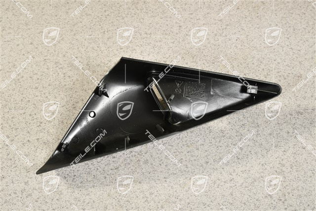 Osłona / blenda drzwi / lusterka, czarna, RHD, R