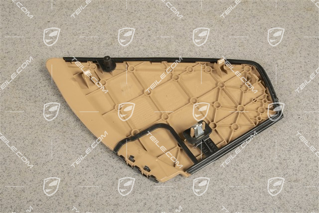 Dashboard trim lower part side cover, Luxor beige, L
