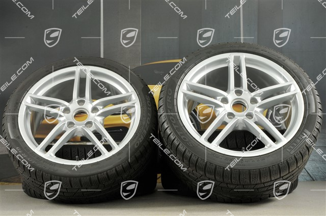 19-inch Carrera winter wheel set, 8,5J x 19 ET54 + 11J x 19 ET69, winter tyres 235/40 R19 + 285/35 R19