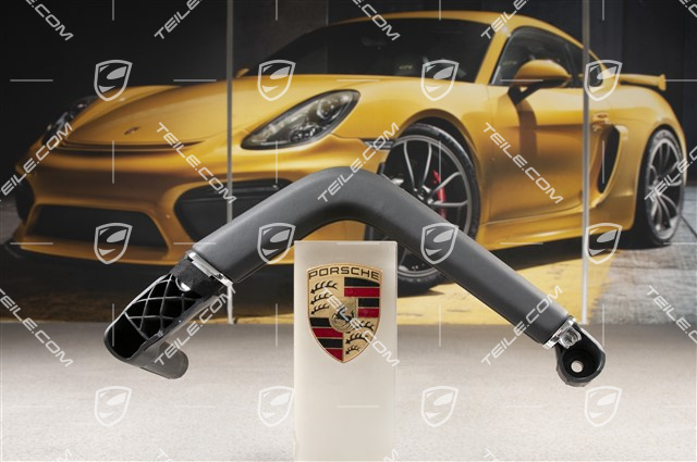 Zuziehgriff, Kunstleder, Schwarz, Vorne=Hinten, L