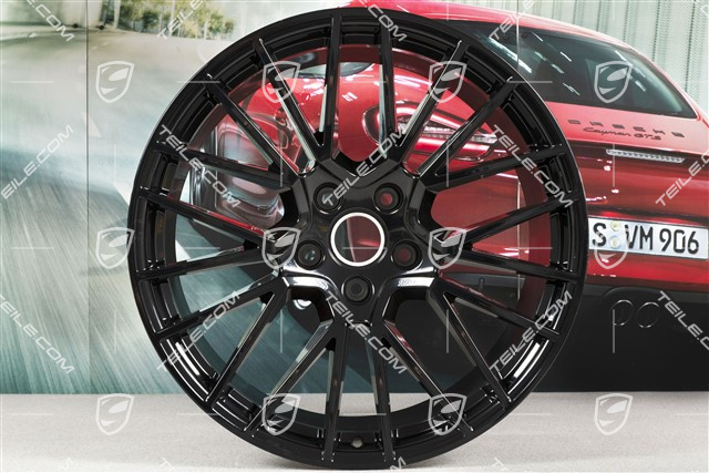21-inch wheel rim, Cayenne RS Spyder, 11J x 21 ET49, black high gloss