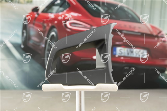 Osłona, Tylna, Sportowa kierownica GT, Czarna, R