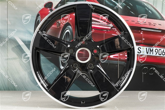 19" Felge Cayman S, 9,5J x 19 ET45, Felgenstern in Schwarz