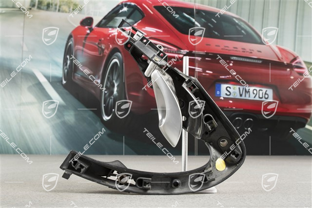 Rączka drzwi, część wewnętrzna, Kompletna, Czarna, RL/L